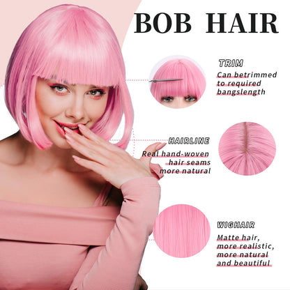 Interior view showcasing the breathable cap lining and adjustable straps of the colorful wig