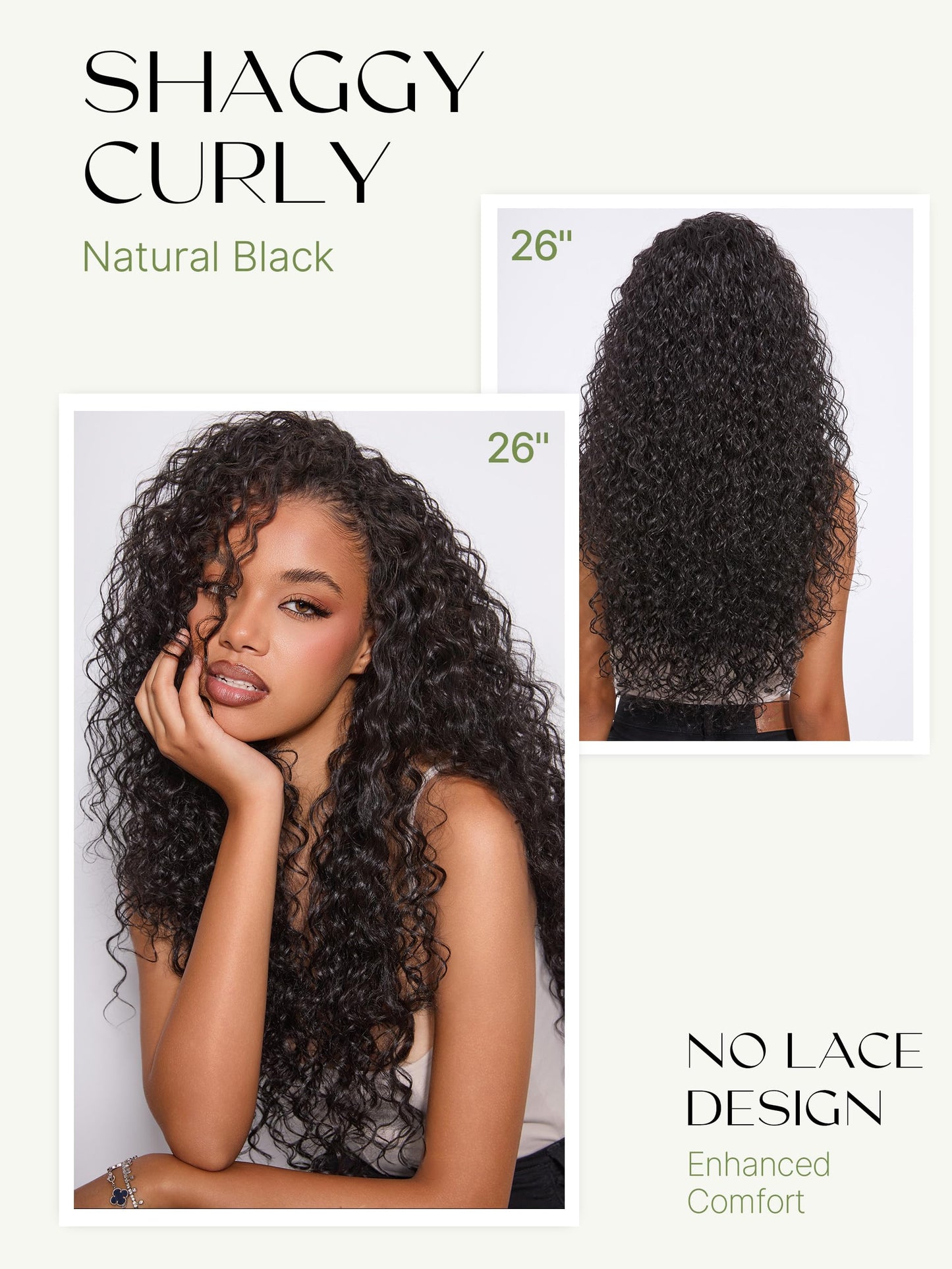 Close-up texture of the premium Veralux fiber blend human hair waves.