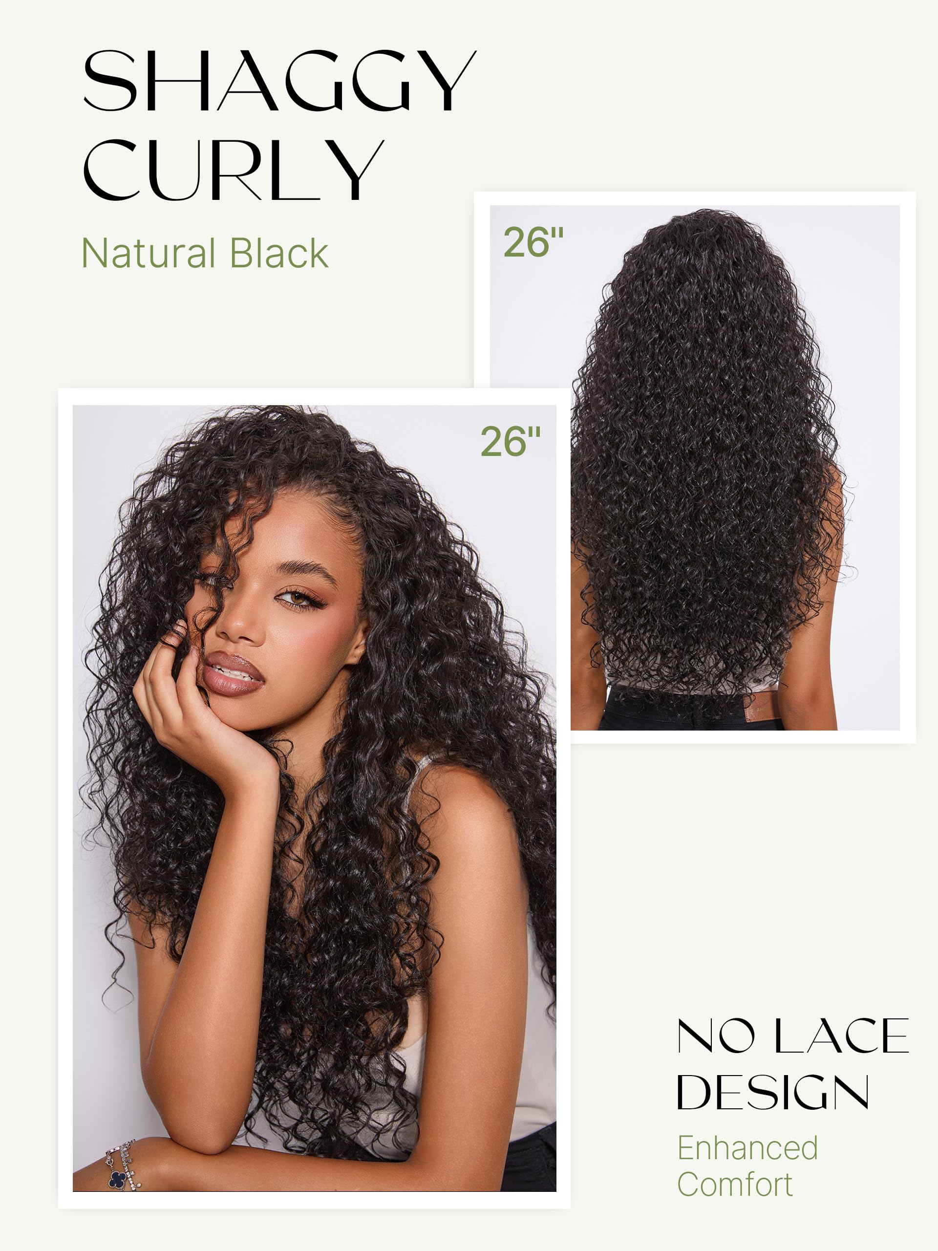 Close-up texture of the premium Veralux fiber blend human hair waves.