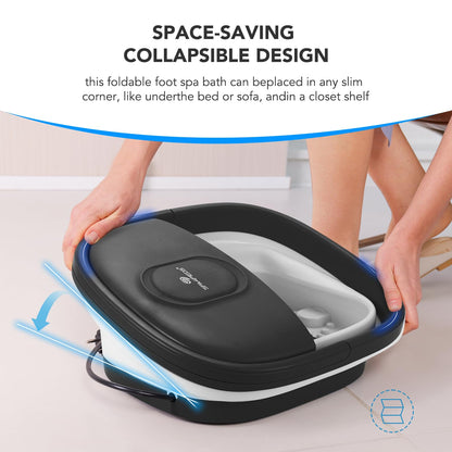 SPA4PIEDS foot spa showing precise temperature control display