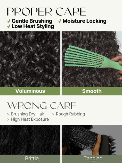 Unboxing packaging view of the authentic imported glueless headband style wig.