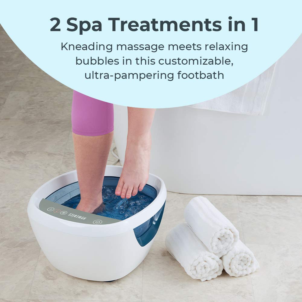 Homedics Shiatsu foot massager with water bubbles active