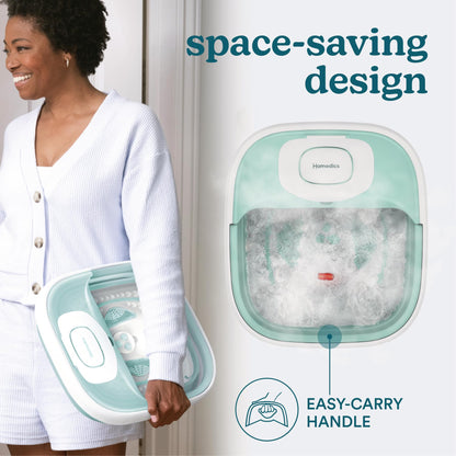 Homedics footbath showing the integrated carry handle