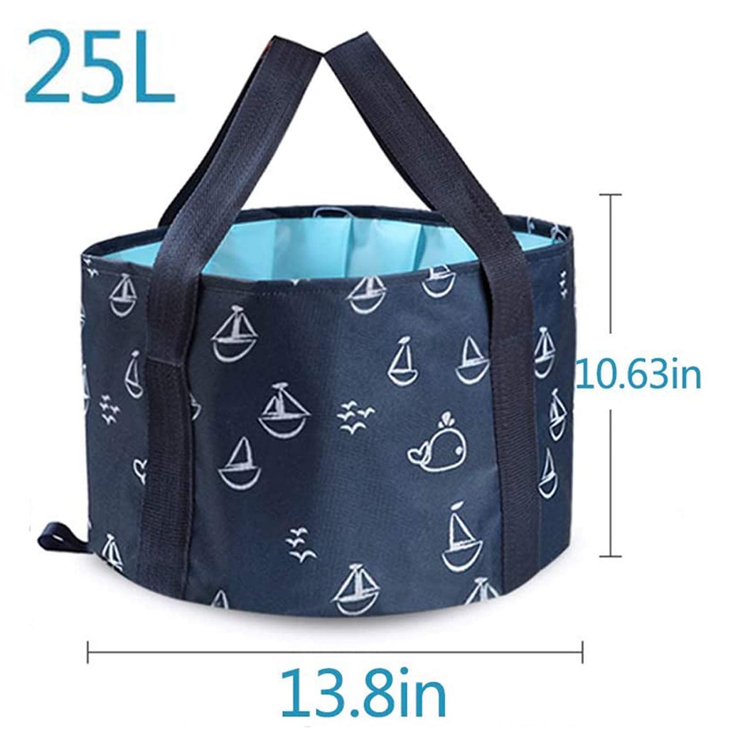 Folded ABSOK portable foot bath basin for travel
