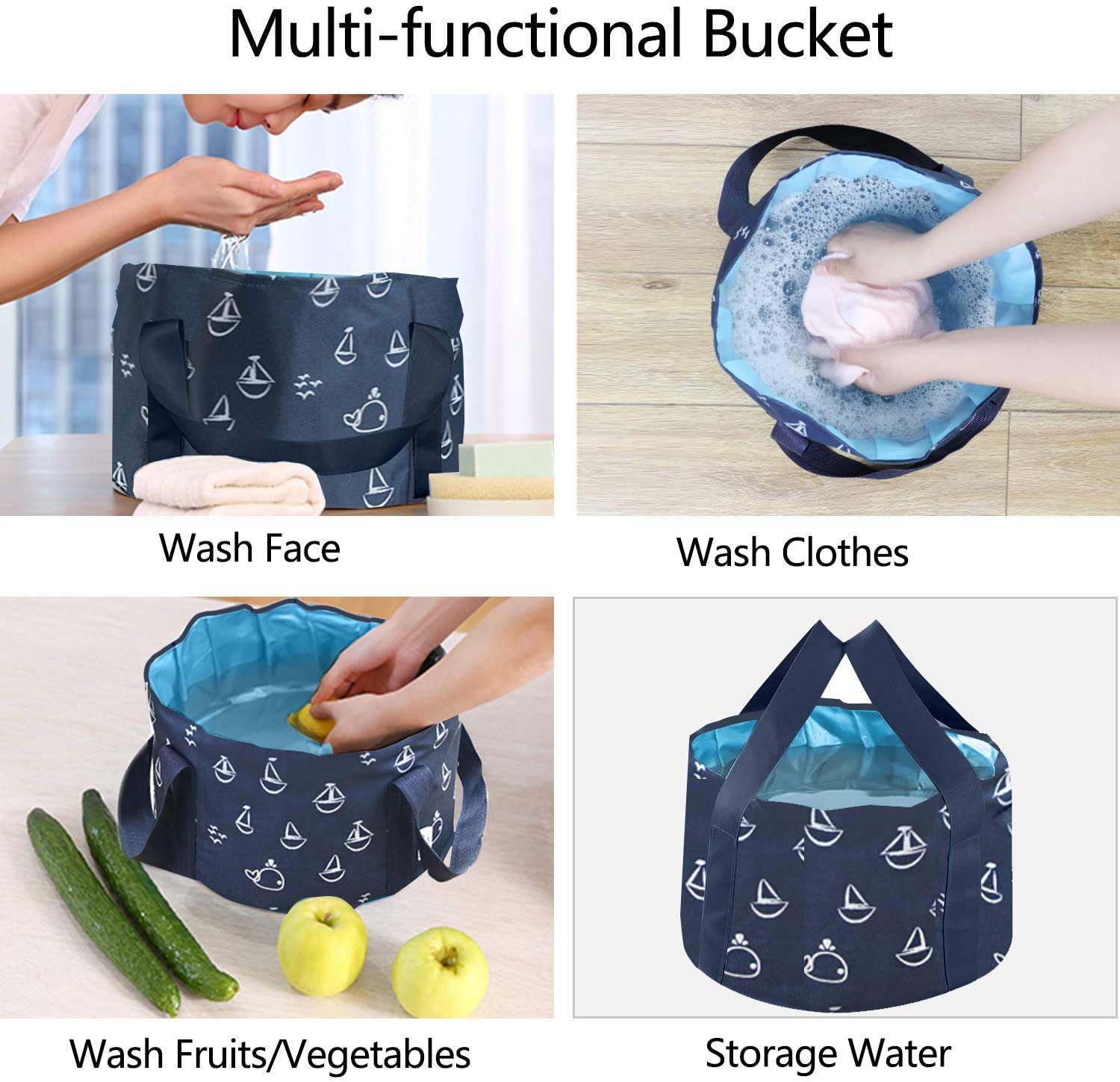 ABSOK 25L foot soaking tub filled with water