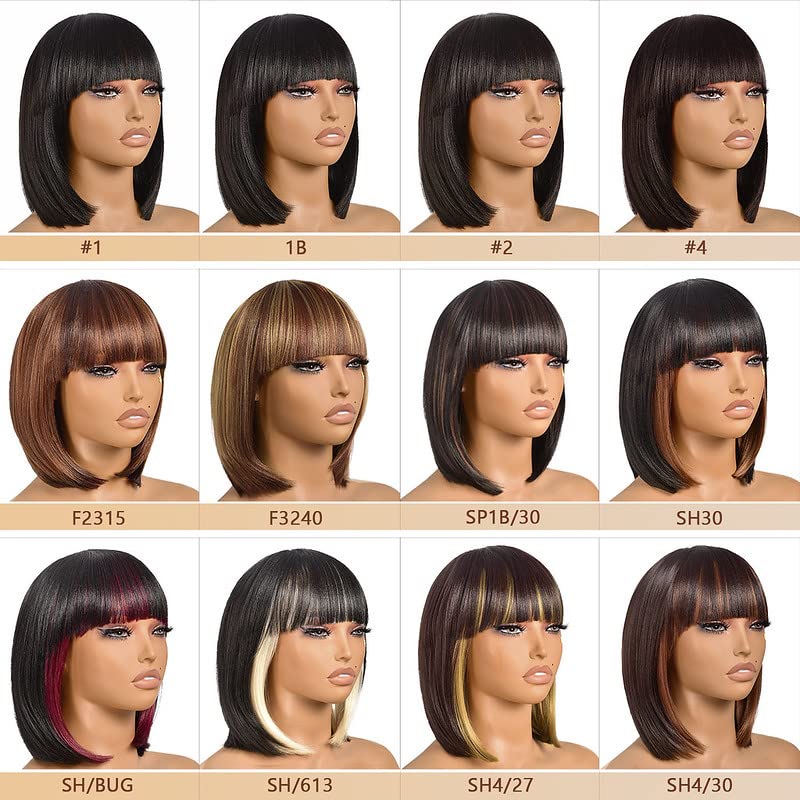 ToyoTress heat resistant synthetic wig being styled to show premium hair volume
