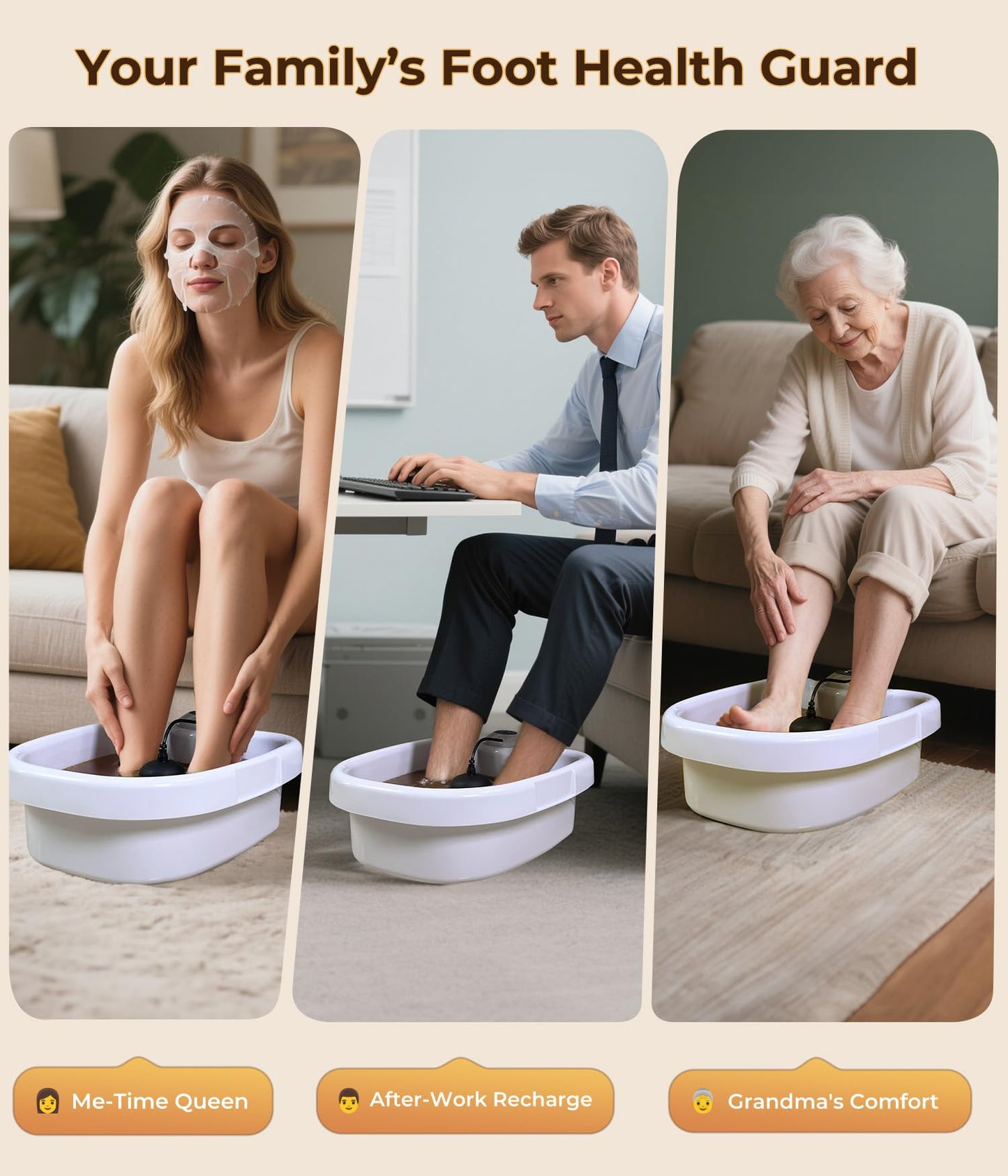 Packaging and contents of Spatoes ionic detox foot machine