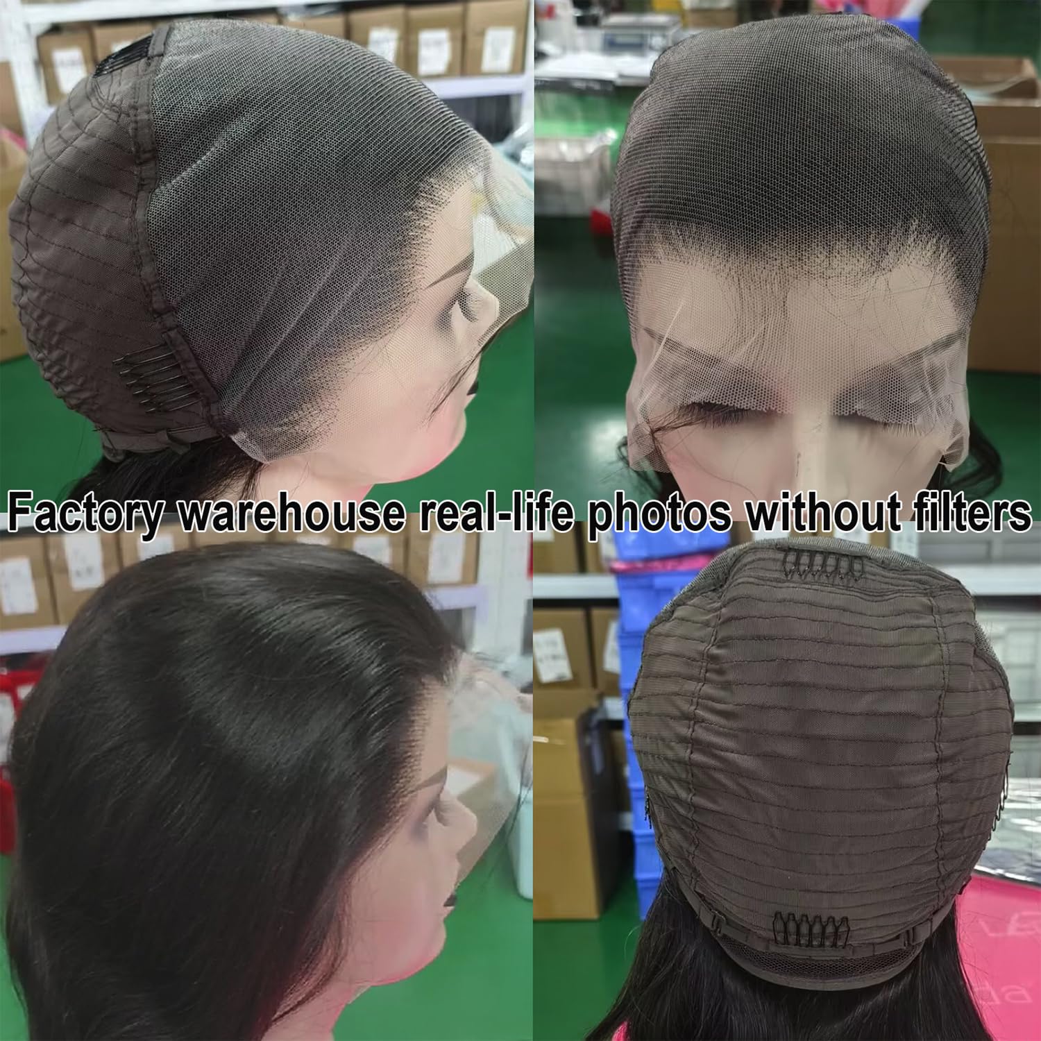 Lemoda authentic imported human hair wig packaged for e commerce delivery
