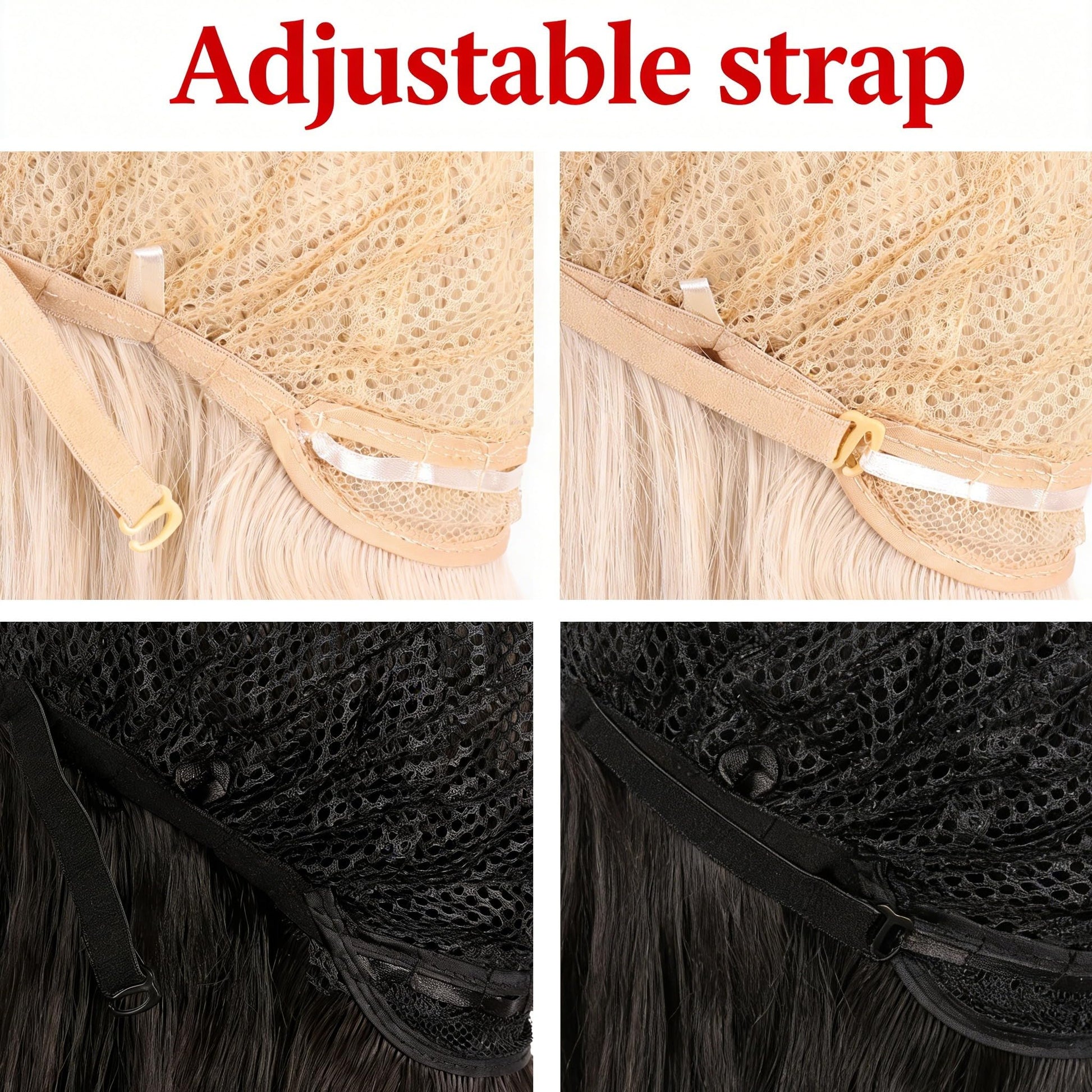 MapofBeauty premium synthetic fiber party wig packaging and included accessories for secure wear