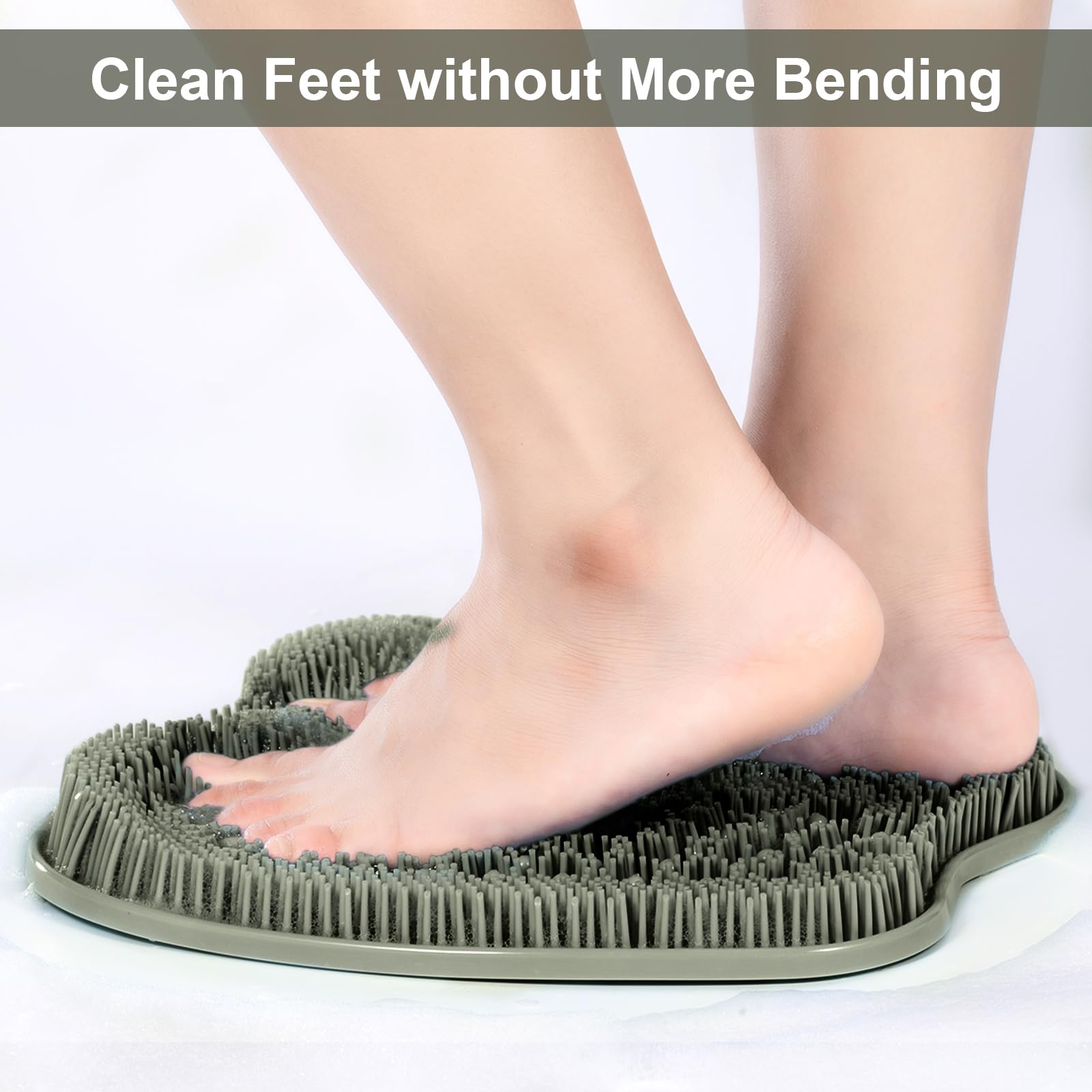 Beskar foot scrubber mat bristles texture close up