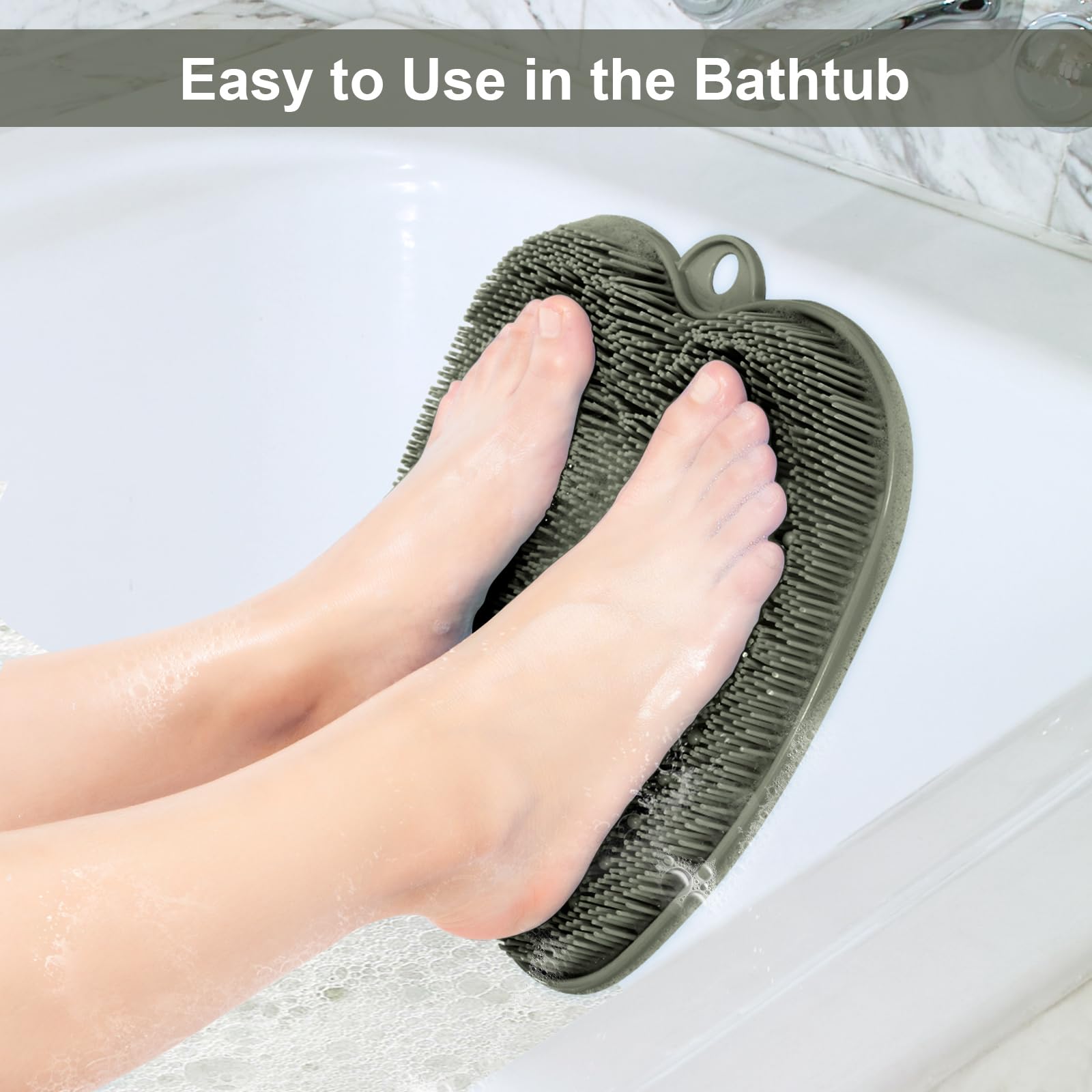 Beskar foot spa mat with suction cups base