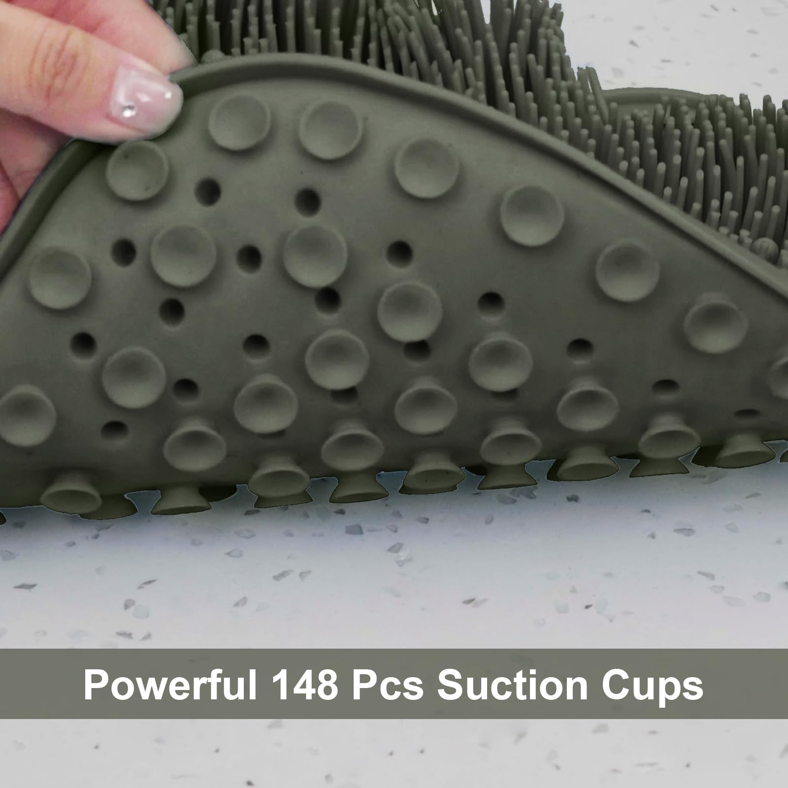 Beskar XL foot cleaning mat hanging for storage