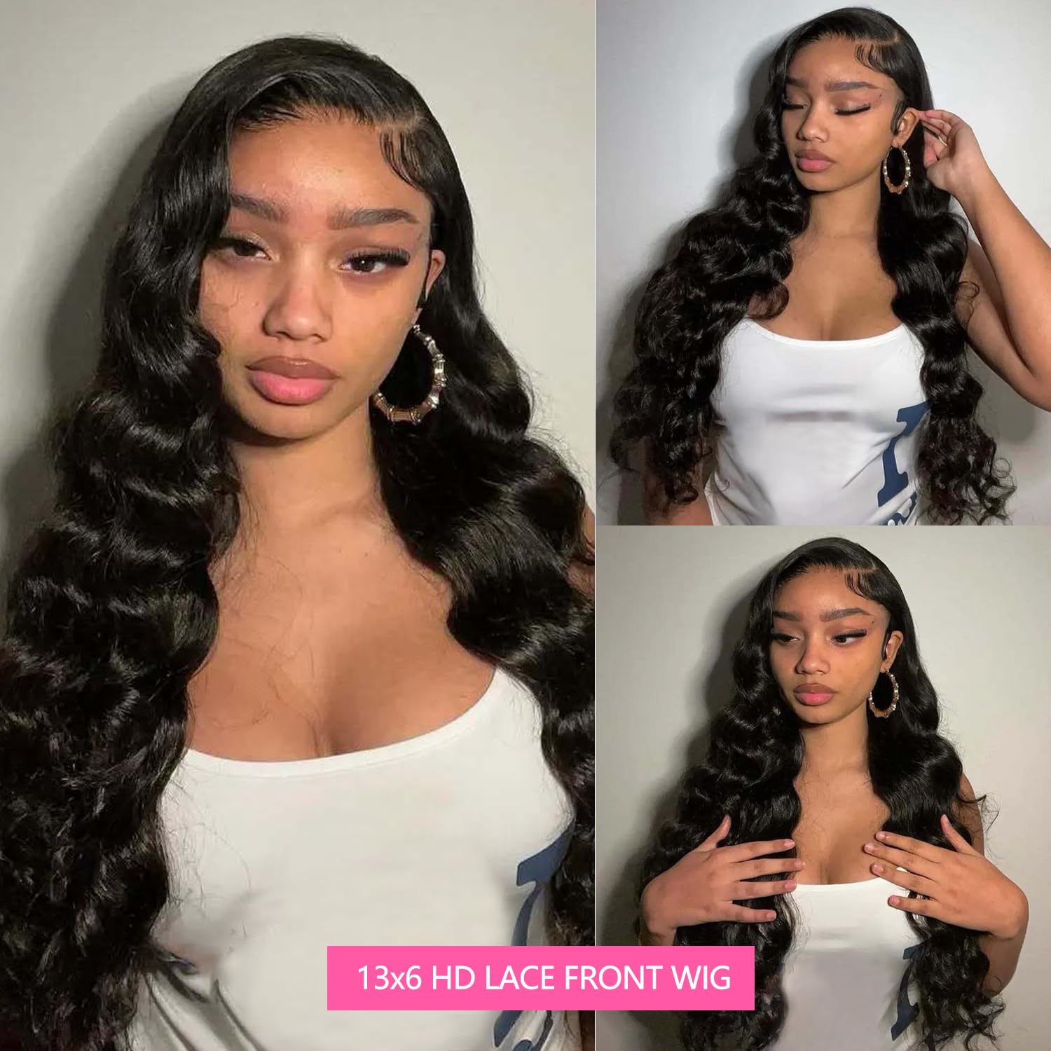 Oveflect high definition transparent lace front wig interior cap structure