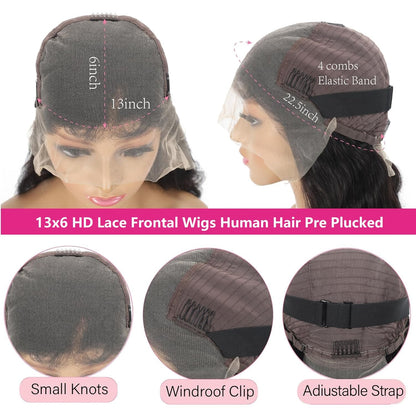 Celaude imported premium virgin human hair wig back view showing full volume
