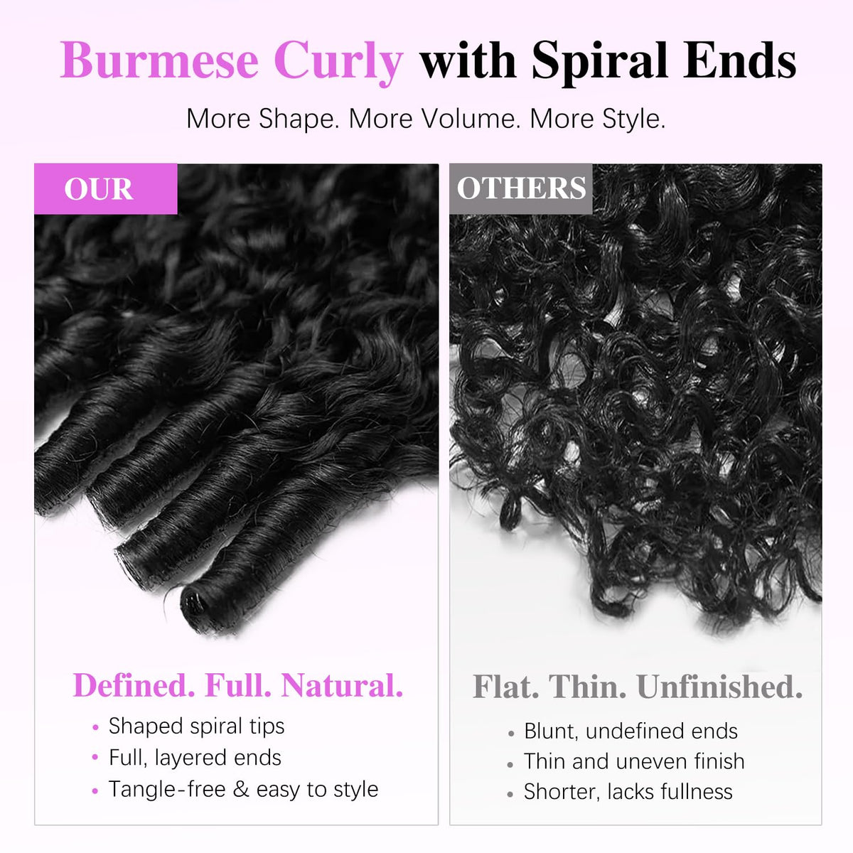 Liqusee virgin human hair curly wig highlighting the pre-cut Swiss lace and finger-coil ends.