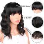 Model lifestyle depiction highlighting the realistic hairline appearance and comfortable drape of the Ucubb bob wig