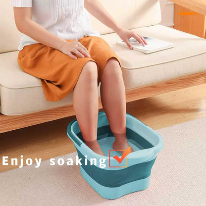 Durable handle detail on Suicune foldable foot tub