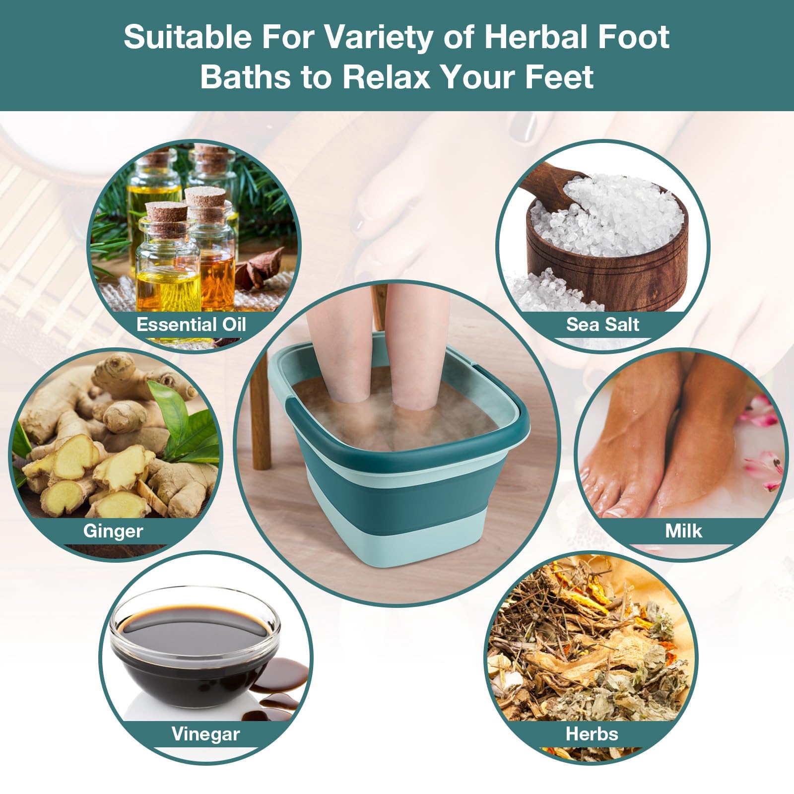 Udefineit foot massage bucket showing acupressure bumps