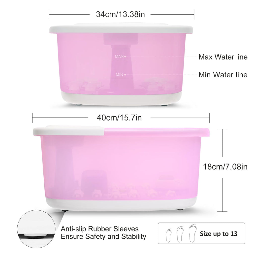 FutureCare foot spa unit operating with feet placed inside