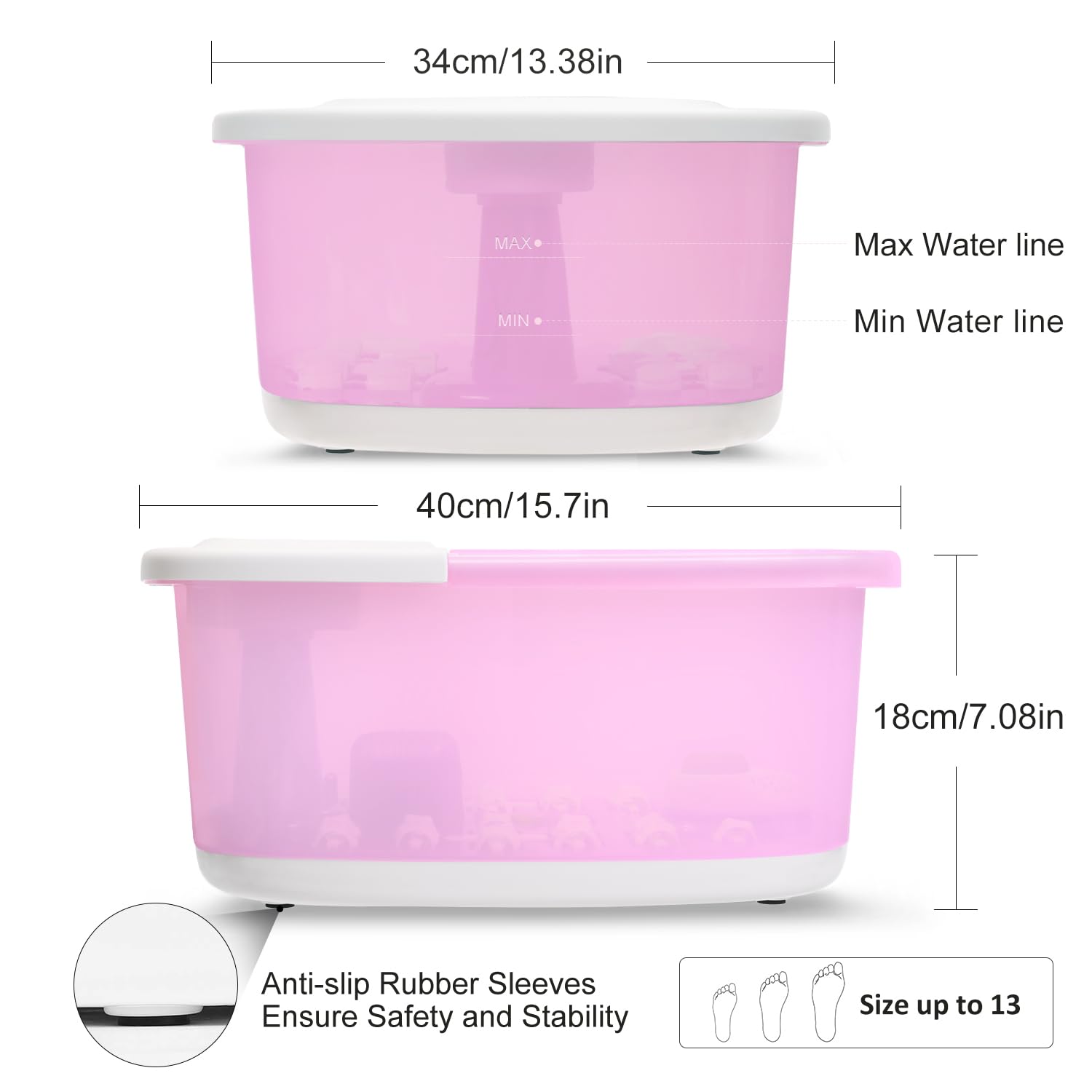 FutureCare foot spa machine setup with water
