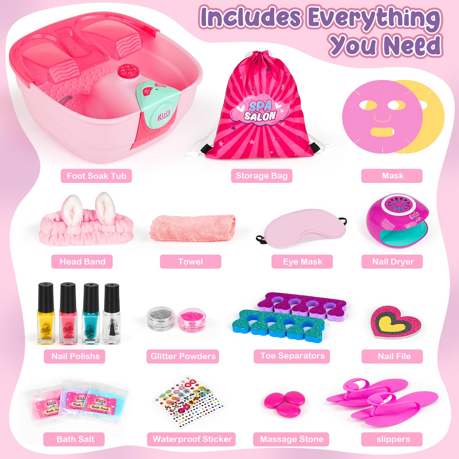 Close up of the Dreamon kids massaging foot bath tub