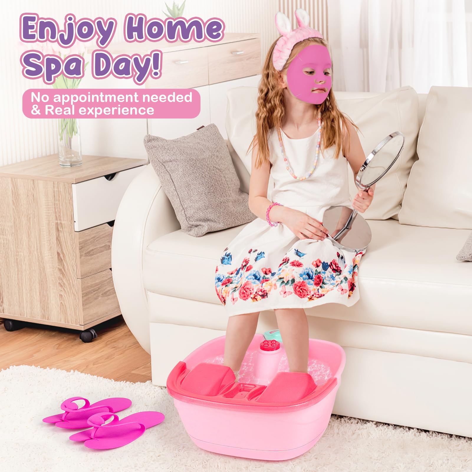 Full contents of the Dreamon spa day kit for girls