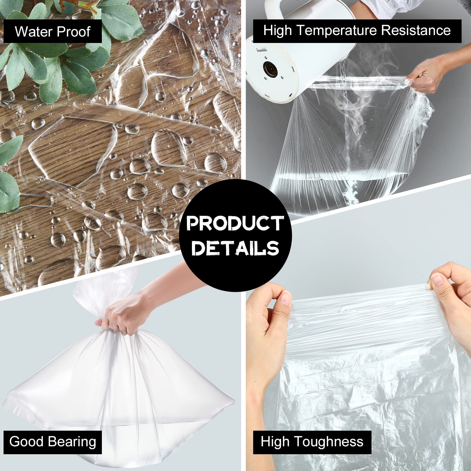 Disposable foot bath basin bags inside a standard foot tub