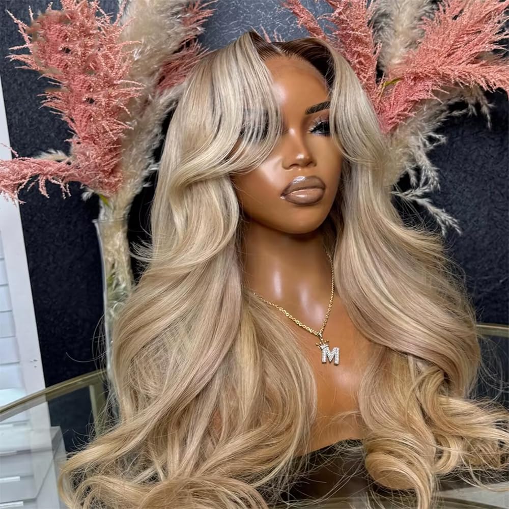 CIYOO 13x6 HD thin lace frontal wig close up highlighting natural pre plucked hairline