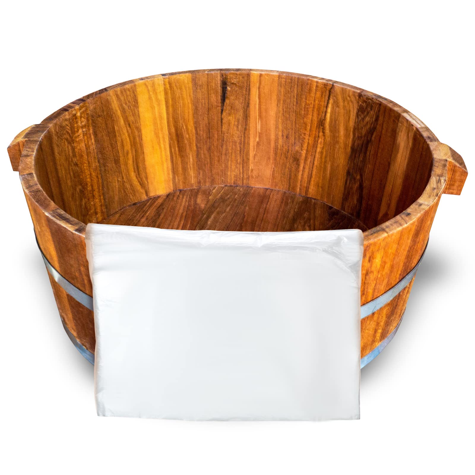 Professional salon setup using disposable foot tub liners