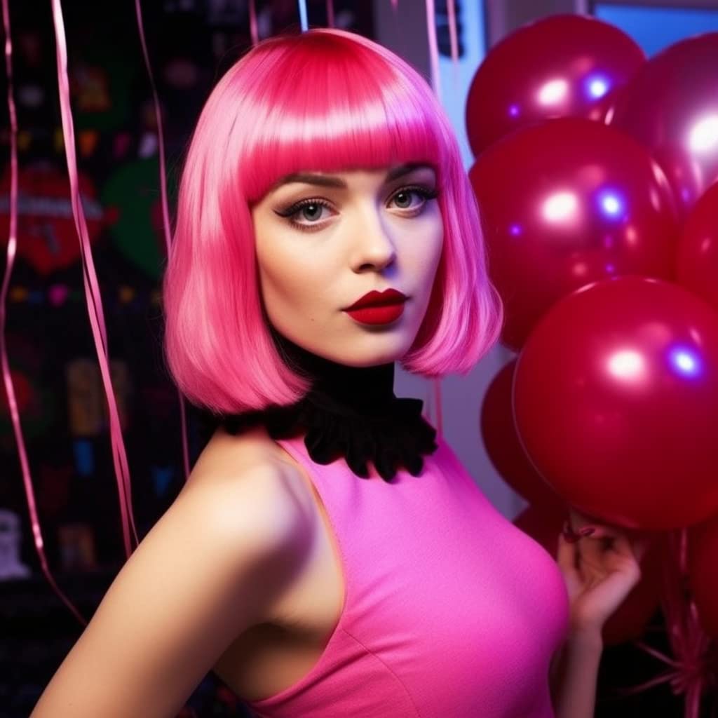 Close up of the adjustable breathable interior mesh cap structure of the LIULIUBTY straight bob wig