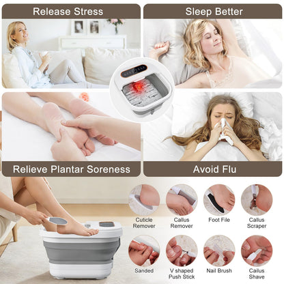 Close up of shiatsu massage rollers in Unifull foot bath