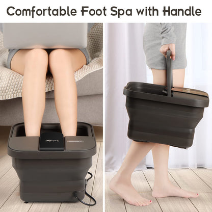 Beinilai foot massager with bubble jets active
