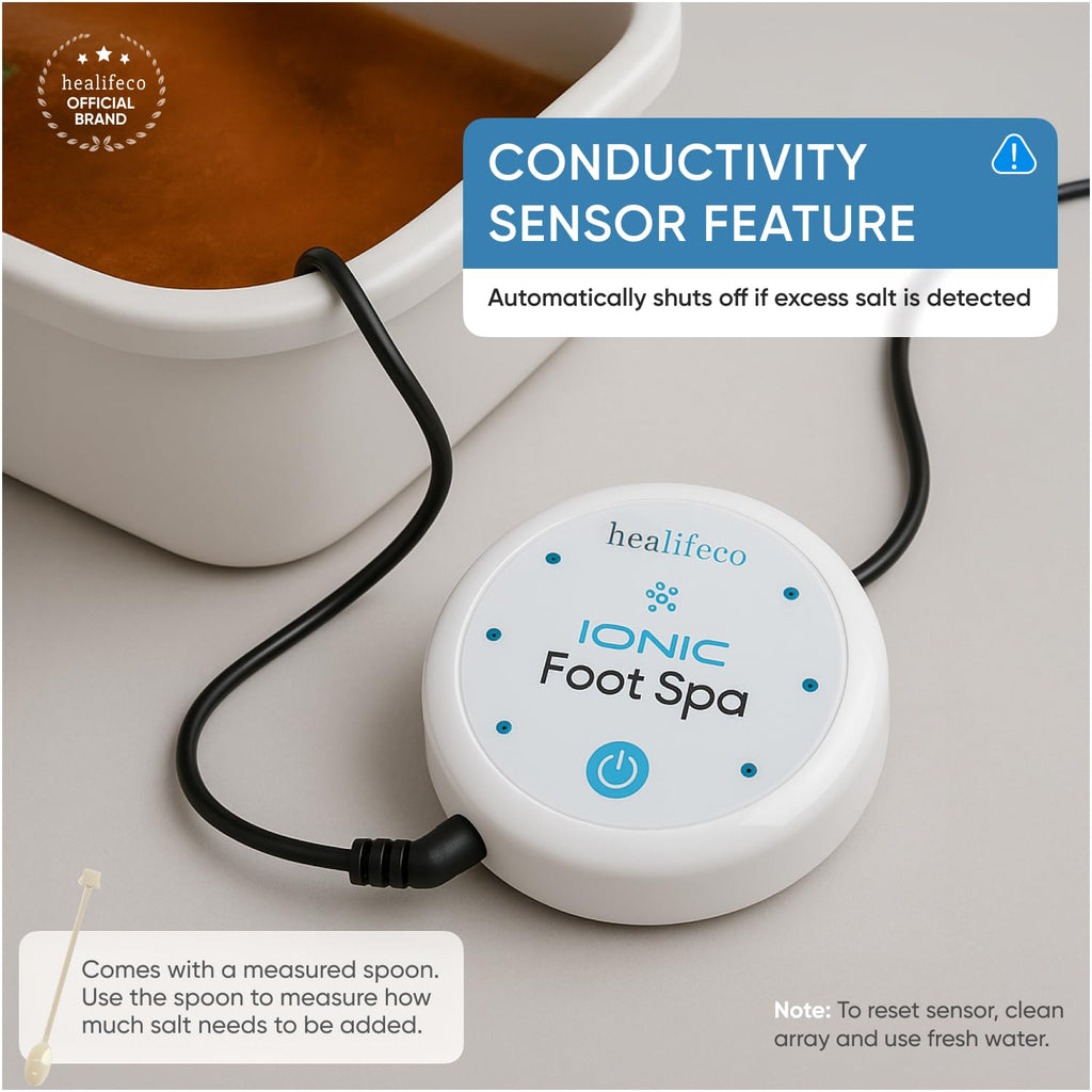 Healifeco portable foot spa in use