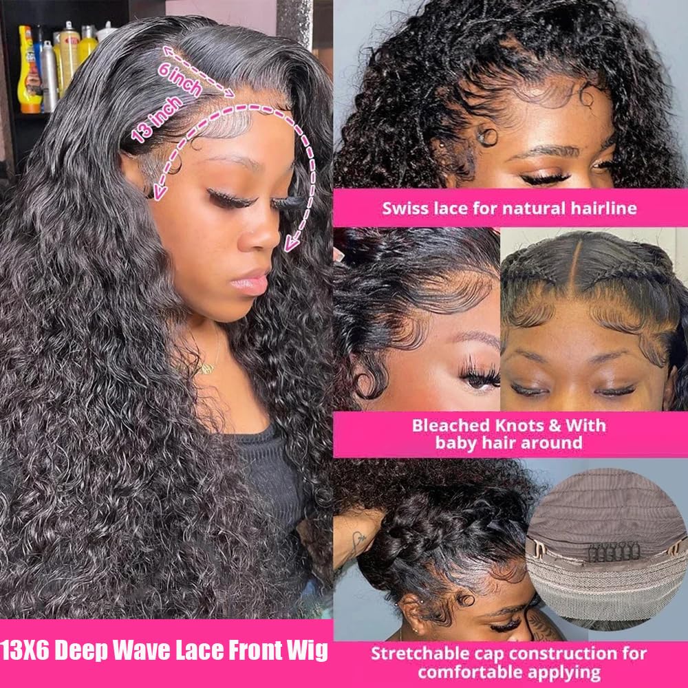 Interior view of the glueless frontal wig cap construction and adjustable straps