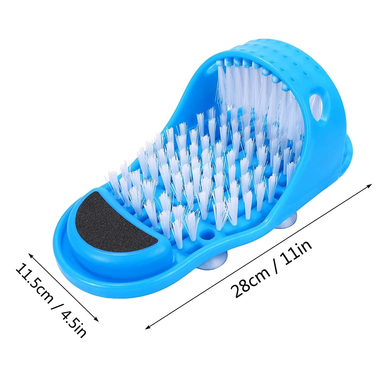 Person using Evermarket feet cleaner in shower