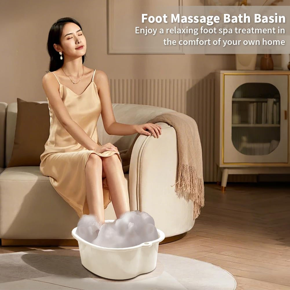 Side angle of Chpbolly sturdy plastic foot soaking basin
