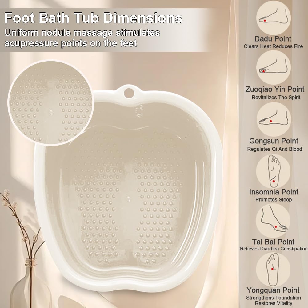 Top view of large capacity foot bath bucket for pedicure