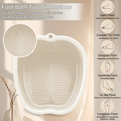Top view of large capacity foot bath bucket for pedicure