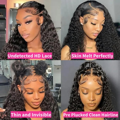 Unprocessed Brazilian virgin hair wig being styled carefully with wide tooth comb