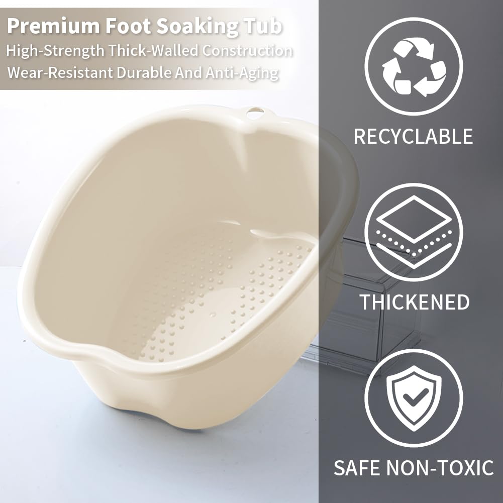 Woman using Chpbolly foot soaking tub for stress relief