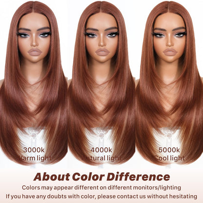 Detailed texture shot of the heat resistant human hair like synthetic fibers