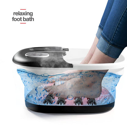 Medical King foot massager showing bubble jets and rollers