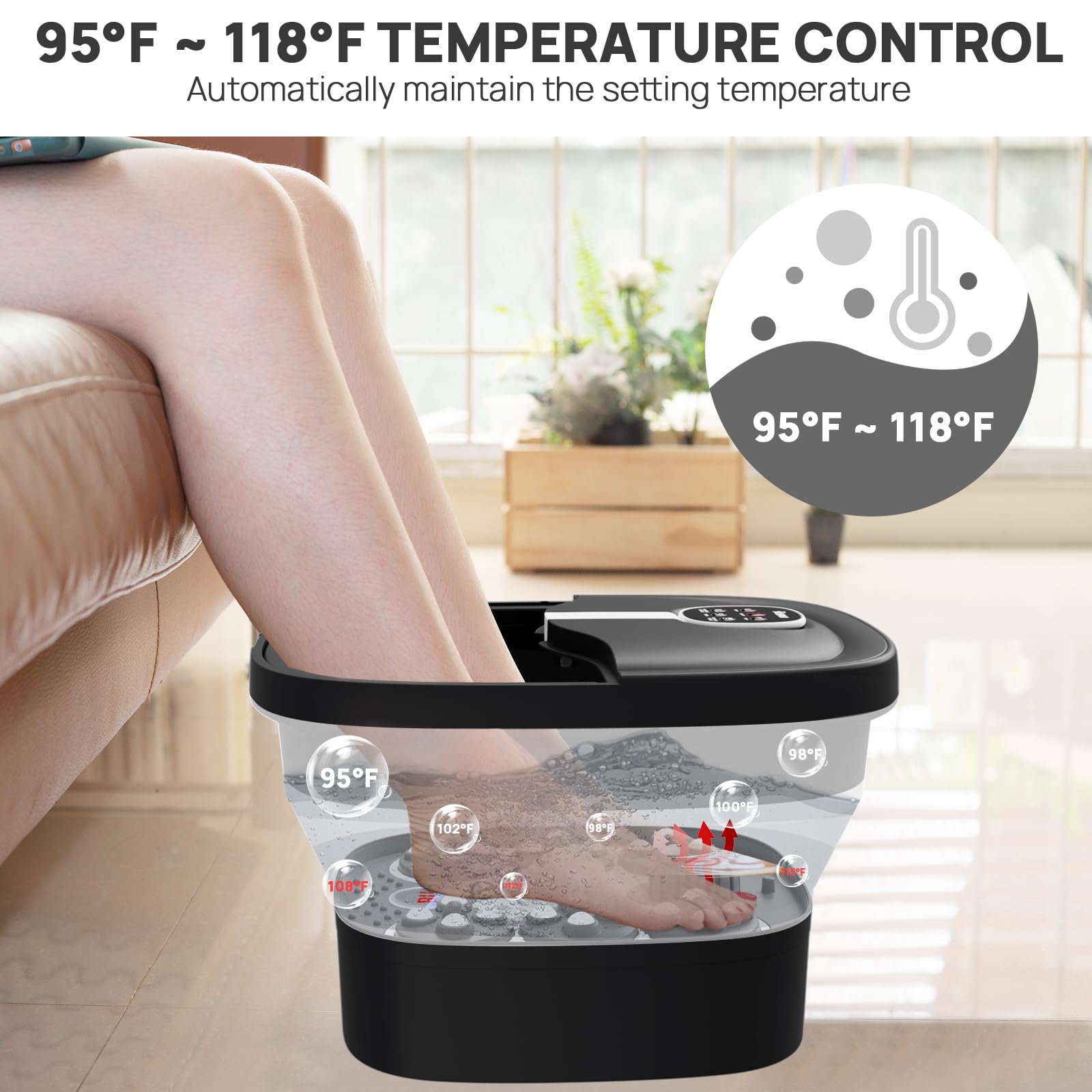 Magnetic remote control for Hospan foot massager