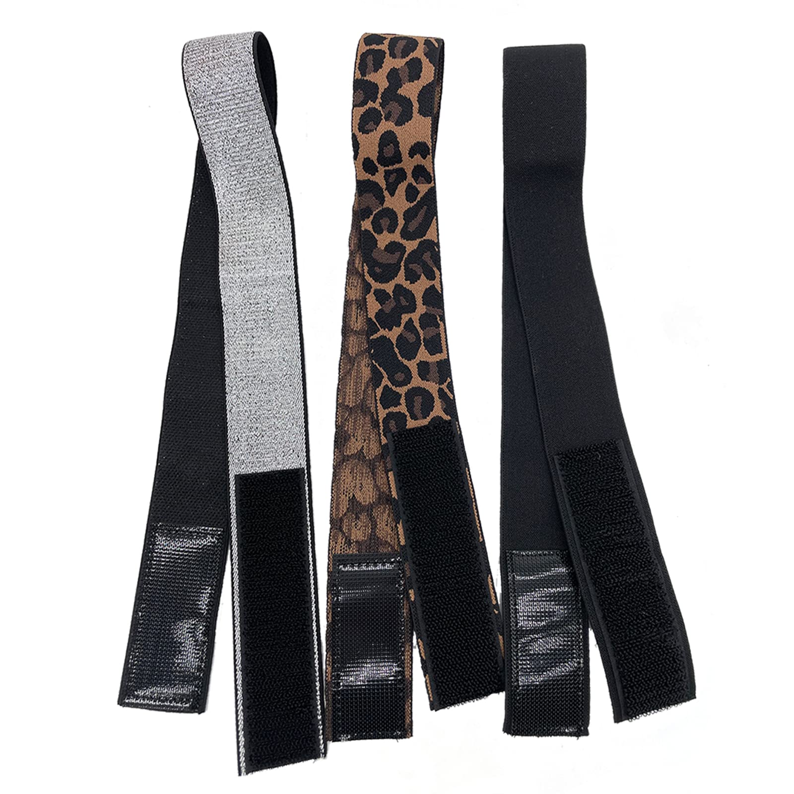 Leopard print melting band for laying down edges and securing closures flawlessly