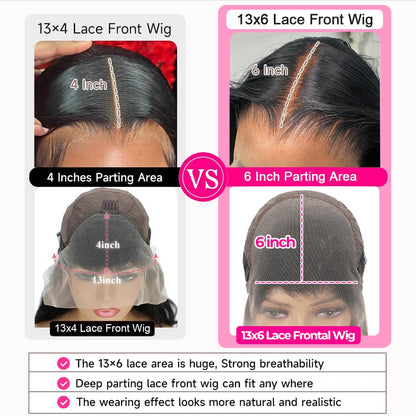 AUOU hair product packaging box with the long straight natural black lace wig inside