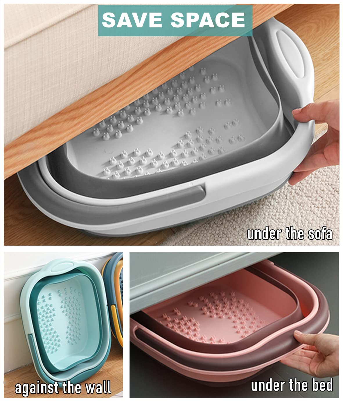 DoroSun foot spa tub demonstrating 15 liter water capacity