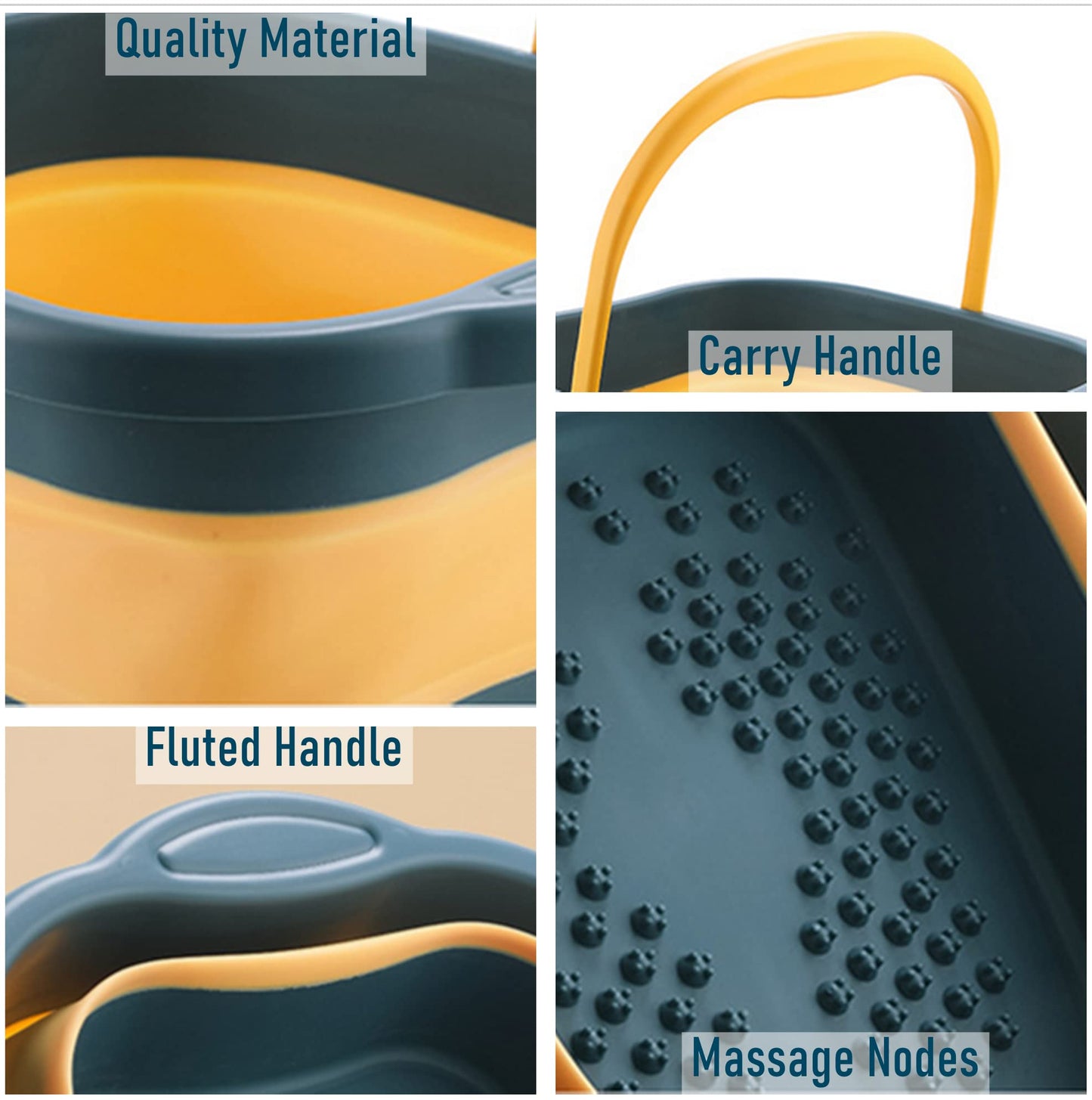 DoroSun foot soak tub being used for home pedicure session