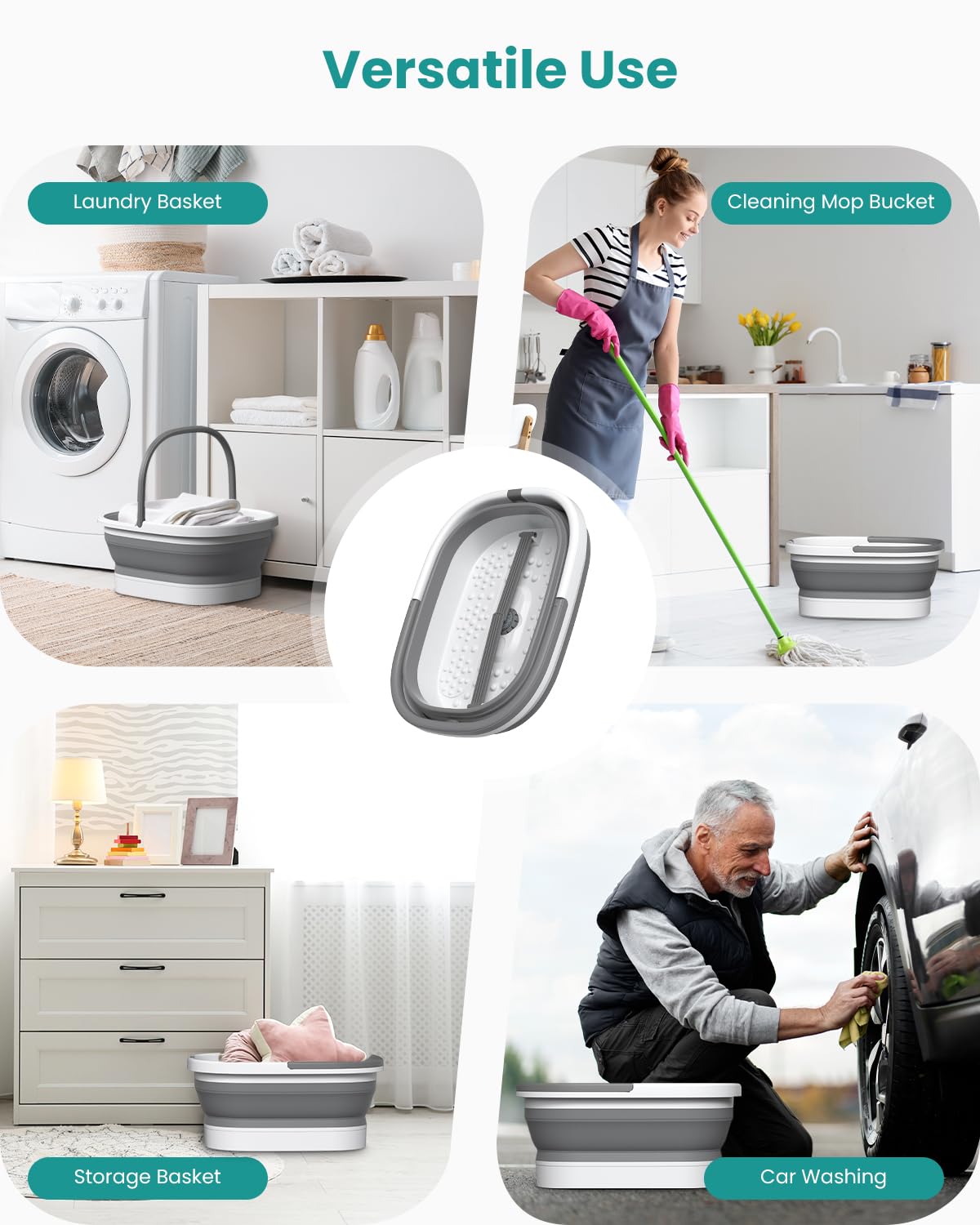 Nekteck foot soaking tub in use for foot fatigue relief