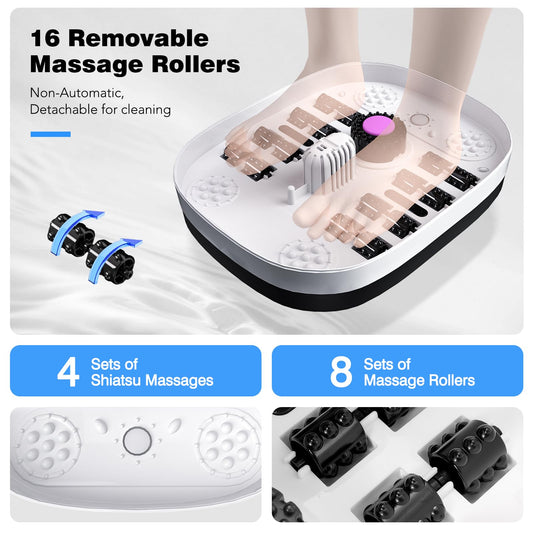 Knqze foot massager with remote control and display