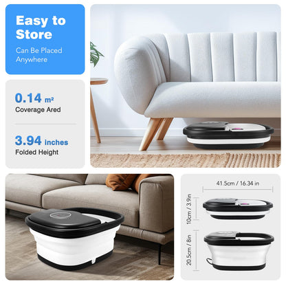 Detailed control panel of Knqze motorized foot spa